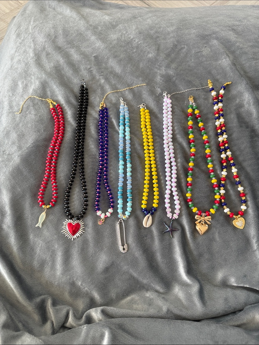 Beaded Necklaces with Charms